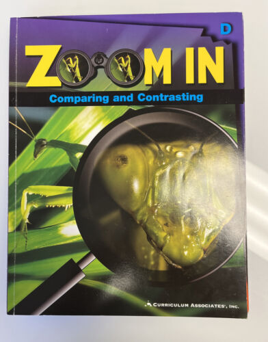 Lot of 5 Workbook ZOOM IN Level D, Reading Comprehension by CURRICULUM ASSOCIATE