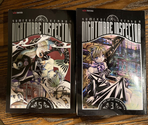 Lot of 4 NIGHTMARE INSPECTOR, Manga English Vols 1, 2, 3, 5 Graphic Novel