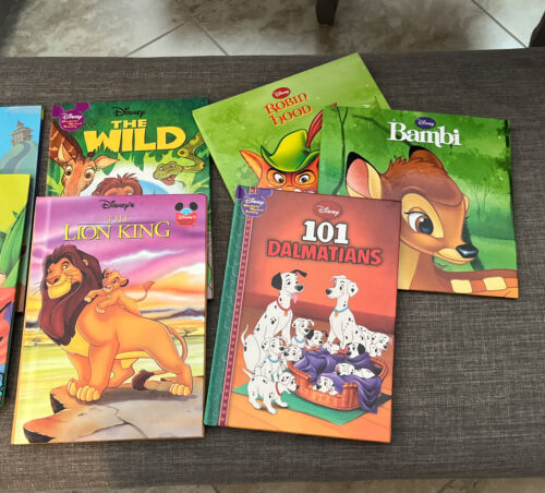 Lot Of 7 Disney HC Books, Young Readers, Kid,- Lion King, Bugs Life Etc.