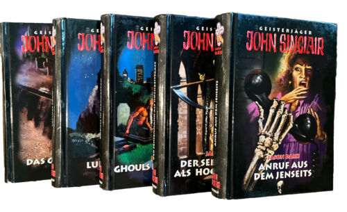 John Sinclair Geisterjager 5 Buch Lot, Horror, Thriller, Jason Dark,  Gebundene