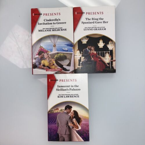 Lot of 7 HARLEQUIN PRESENTS books, exotic locations where passion knows no bound