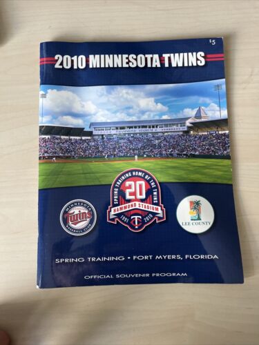 2008-12 Minnesota Twins Spring Training Program Yearbook Roster Hammond MLB