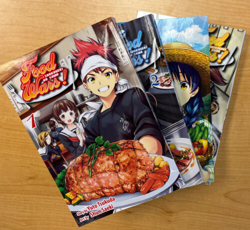 Food Wars! Manga Vol. 1-4 (English), Shokugeki No Soma, Paperback