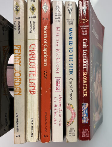 Lot of 6 mixed Harlequin & Silhouette Romance books