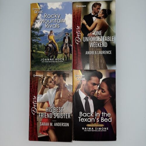 Lot of 7 HARLEQUIN DESIRE books, Powerful, Passionate, provocative