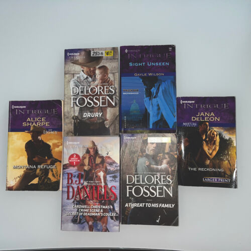 Lot of 6 HARLEQUIN INTRIGUE books, suspense, romance, mystery USA Today Bestsell