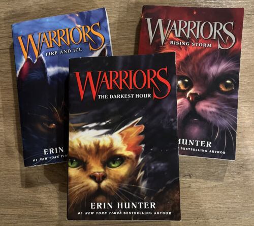 Lot of 3 books, WARRIORS - THE PROPHECIES BEGIN vol. 2, 4, 6; Teen, Cat, fantasy