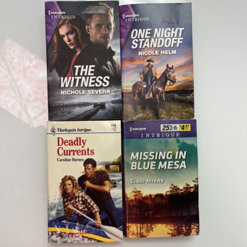 Lot of 6 HARLEQUIN INTRIGUE books, romance, thrills, Crimes, justice