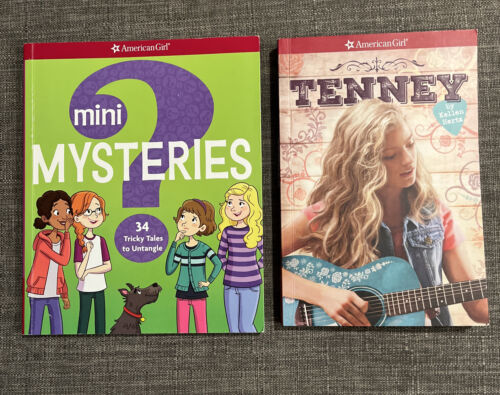Lot of 2 AMERICAN GIRL books - TENNY by K. Hertz, & MINI MYSTERIES Age 8+