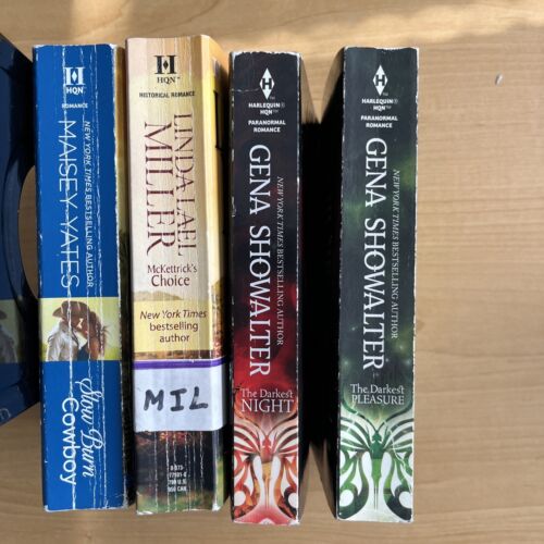 Lot of 4 HARLEQUIN books - NYT Bestselling Authors, paranormal , Texas Cowboy
