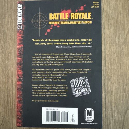 BATTLE ROYALE vol 4, Takami & Taguchi, Authentic Manga 18+