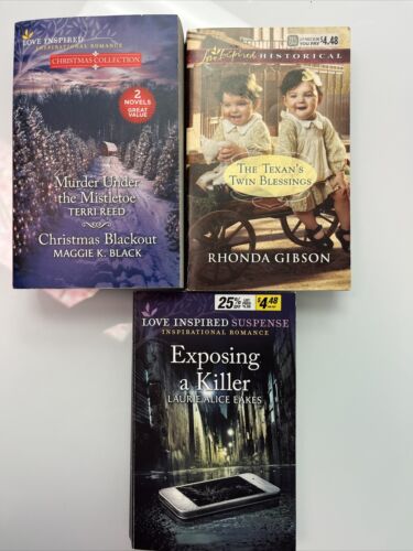 Mixed Lot of 5 LOVE INSPIRED & Harlequin BESTSELLING AUTHOR pb books