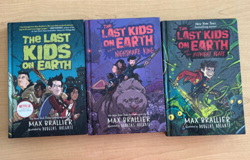 Lot of 3 THE LAST KIDS ON EARTH books Young readers 8-12, Thrills laughs Netflix