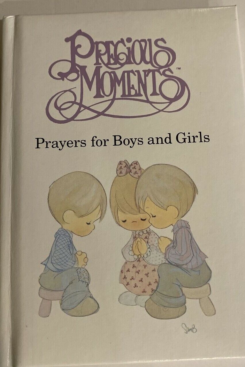 Lot of 2 HC PRECIOUS MOMENTS Books -Prayers for Boys & Girls / Through the Year
