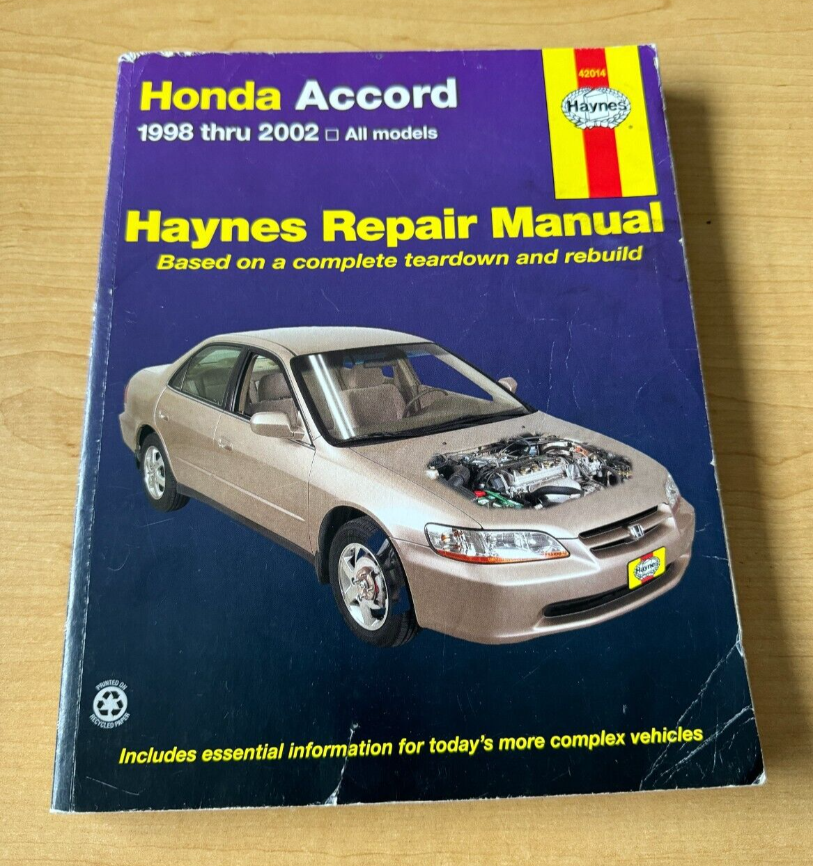 Haynes 42014 Repair Manual for Honda Accord 1998 - 2002 Top Info