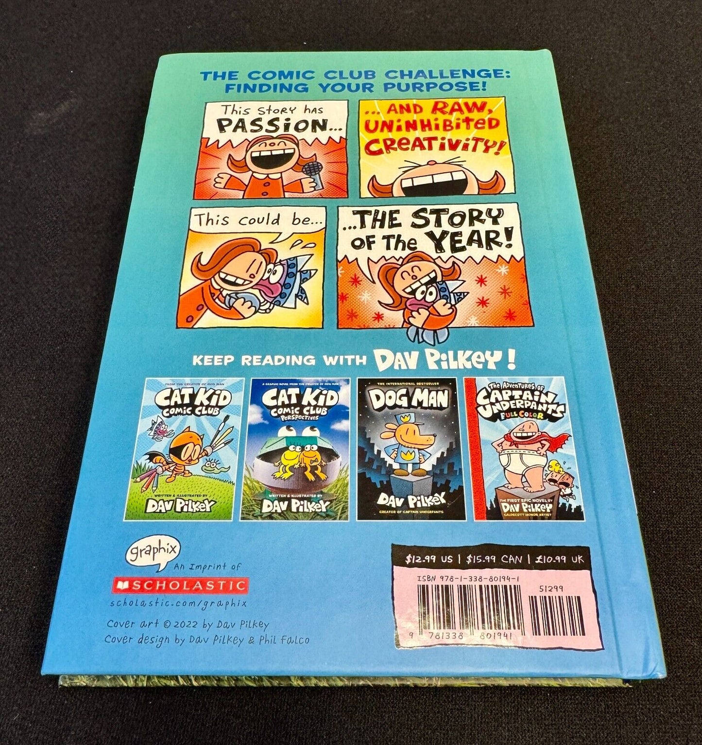Lot of 3 Dog Man & Cat Kid From the Creator of Captain Underpants - Hardcover