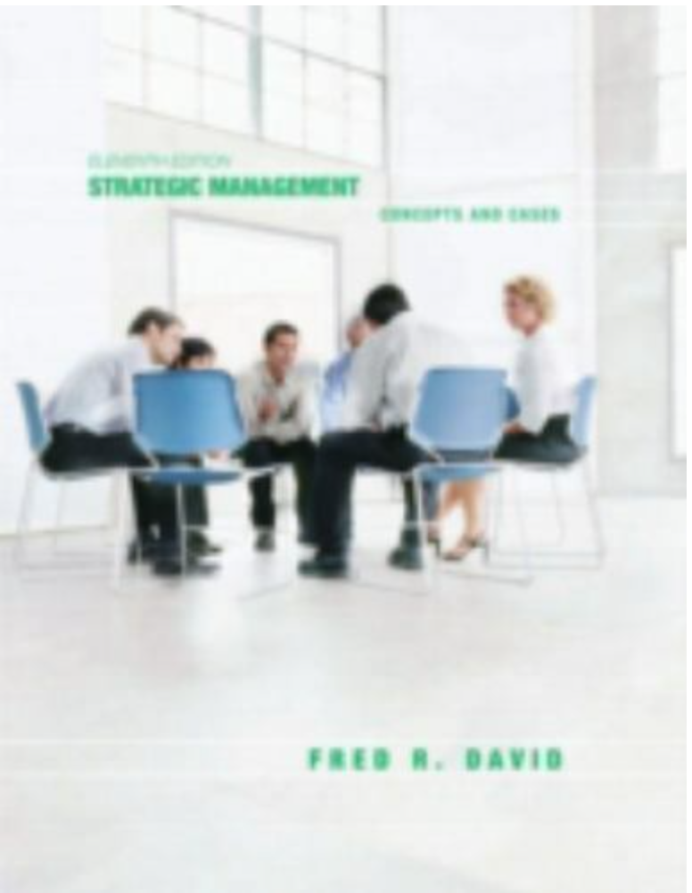Strategic Management : Concepts and Cases by Fred R. David (2006, Hardcover,...