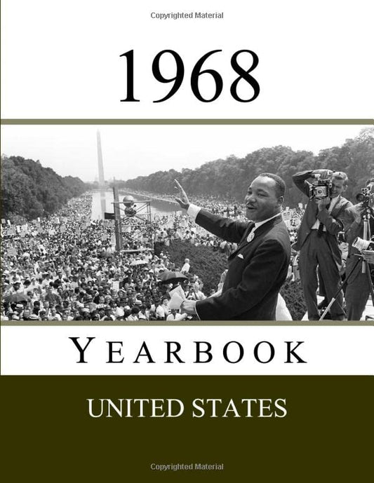 1968 US Yearbook: Original book full of facts and figures from 1968 - Unique birthday gift / present idea.