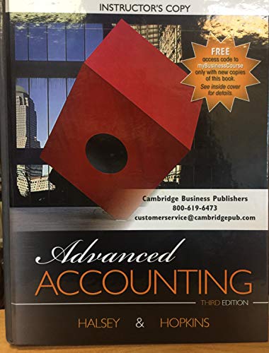 Advanced Accounting 3rd edition Instructor's Edition