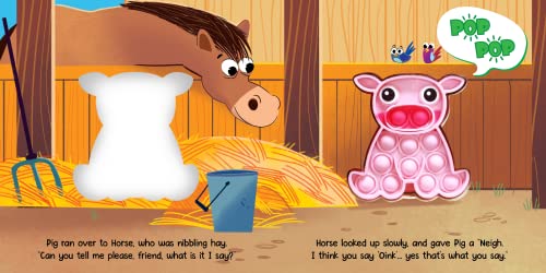 Pigs Don't POP - Children's Touch and Pop Board Book with Fidget Pop Toy