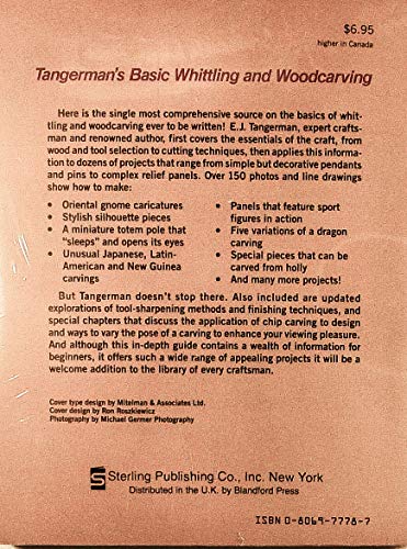 Tangerman's Basic Whittling and Woodcarving (Home Craftsman Series)