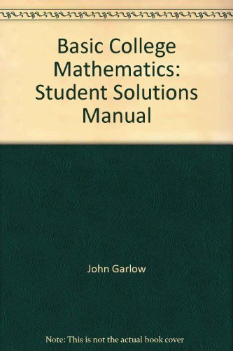 Intermediate algebra. Student solutions manual