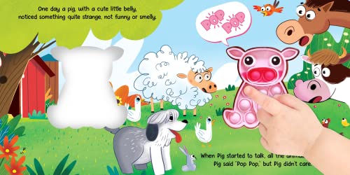 Pigs Don't POP - Children's Touch and Pop Board Book with Fidget Pop Toy