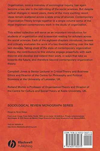 Contemporary Organization Theory (Sociological Review Monographs)