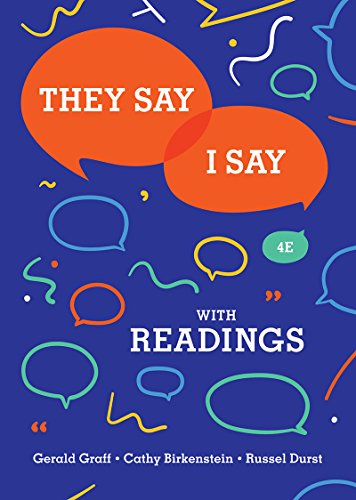 They Say / I Say: The Moves That Matter in Academic Writing with Readings - 2171
